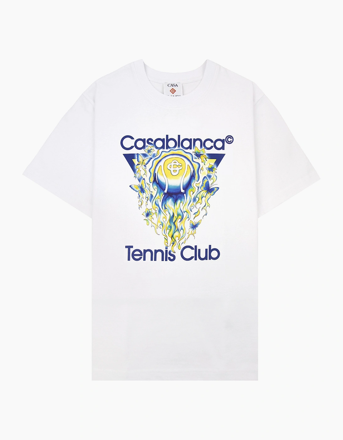Casablanca Tennis Club Icon Classic T-Shirt Bright White