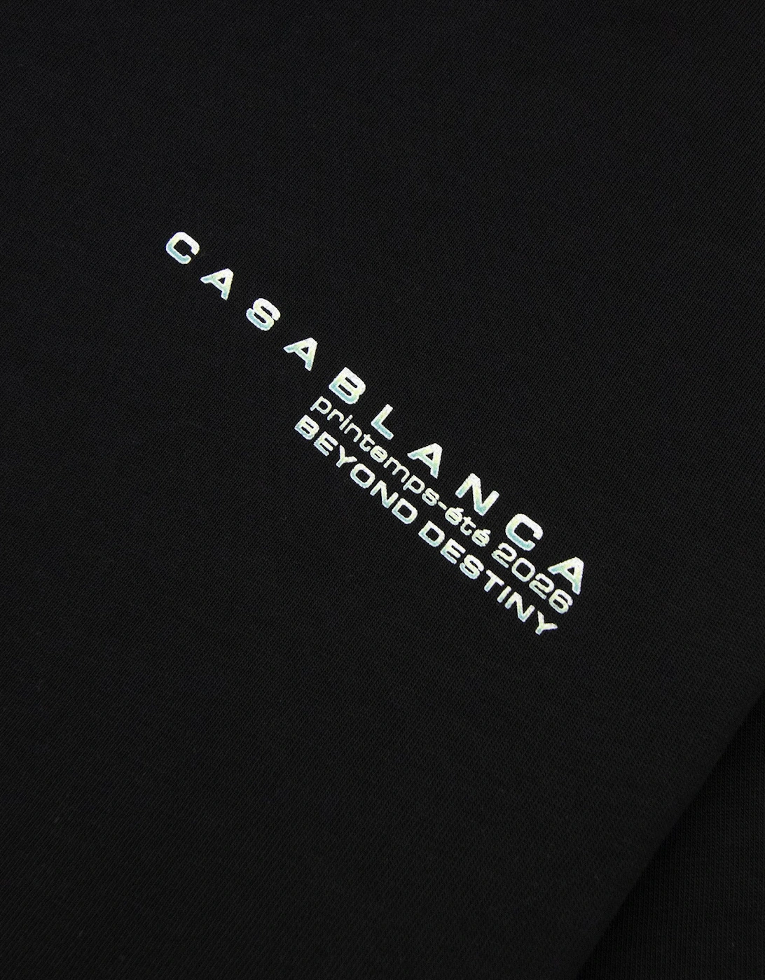 Casablanca Glitch Orchid Oversized T-Shirt Black