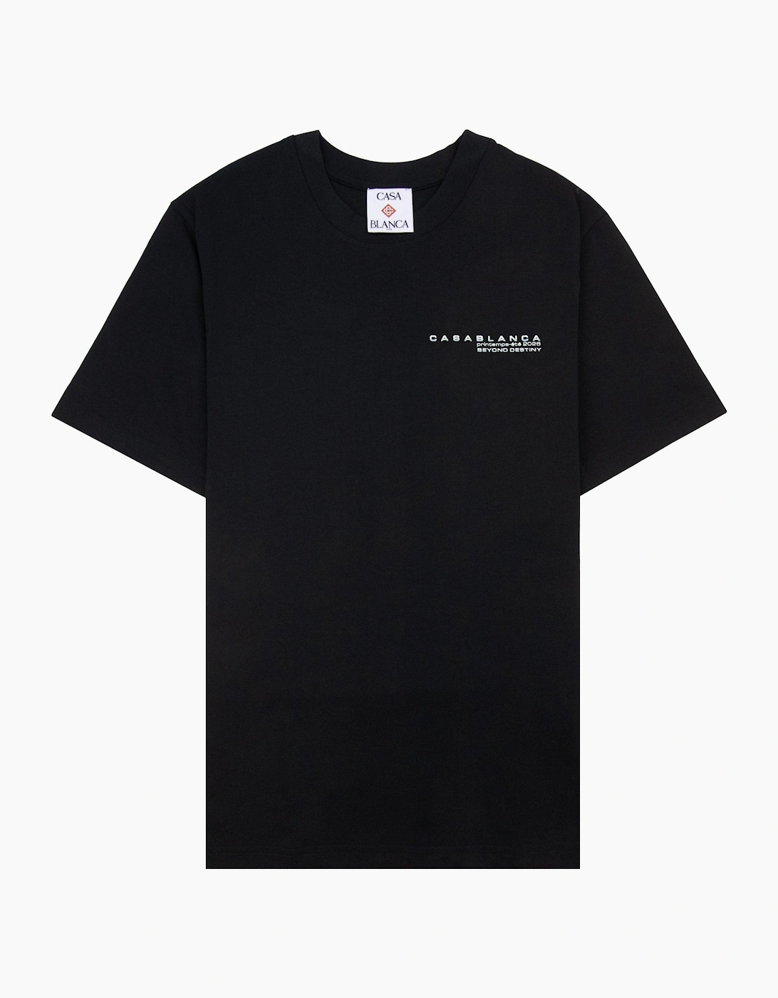 Casablanca Glitch Orchid Oversized T-Shirt Black