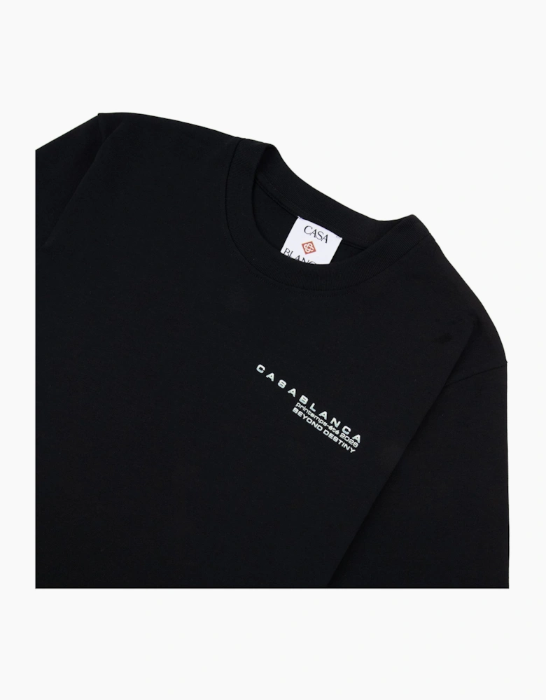 Casablanca Glitch Orchid Oversized T-Shirt Black