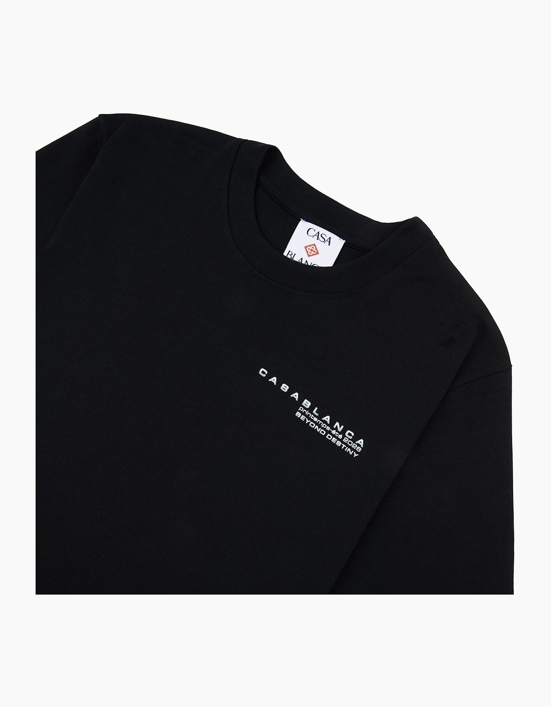 Casablanca Glitch Orchid Oversized T-Shirt Black