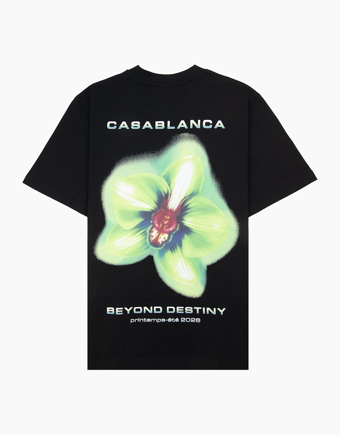 Casablanca Glitch Orchid Oversized T-Shirt Black