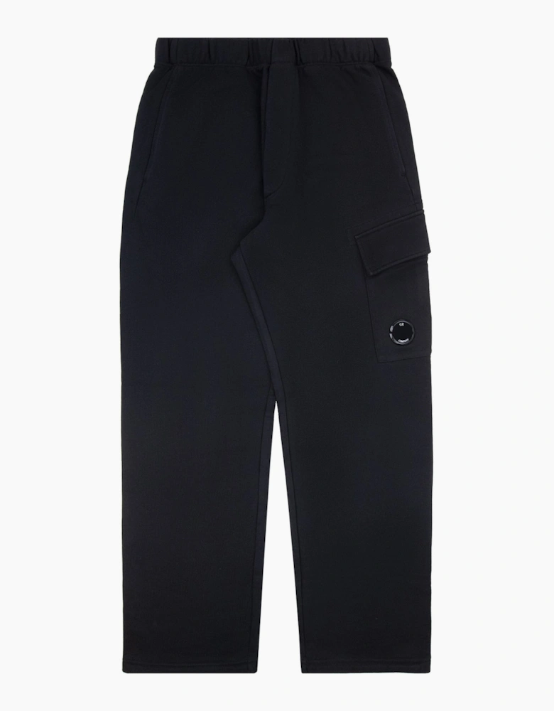 Cp Company Diagonal Raised Fleece Cargo Sweatpants Black 999