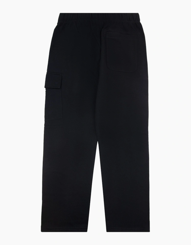 Cp Company Diagonal Raised Fleece Cargo Sweatpants Black 999