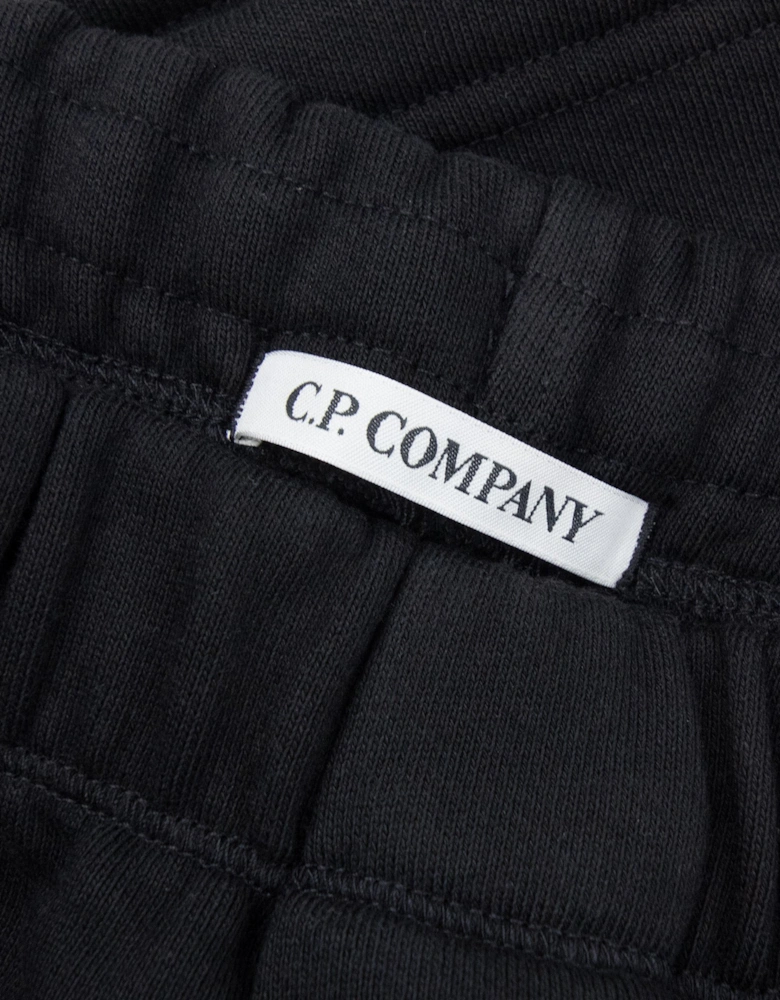 Cp Company Diagonal Raised Fleece Cargo Sweatpants Black 999
