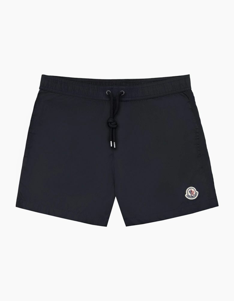 Moncler Logo Patch Swim Shorts Black 999