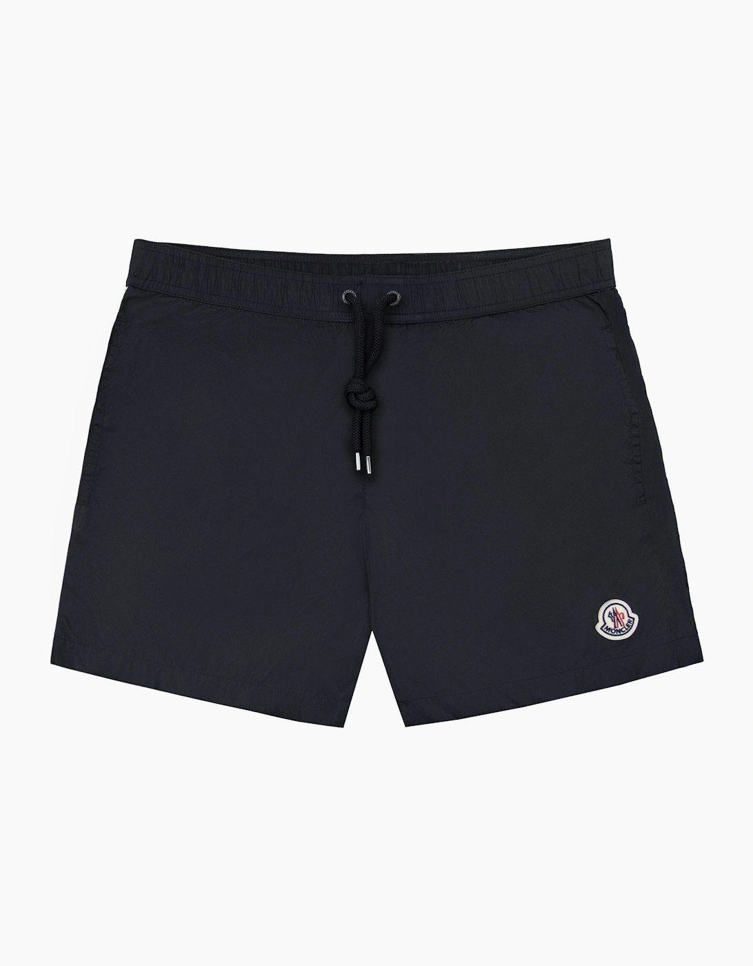 Moncler Logo Patch Swim Shorts Black 999