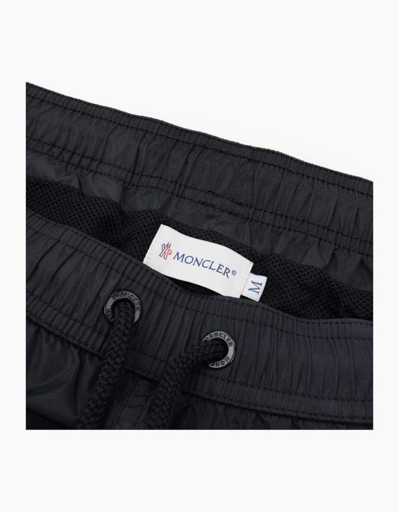 Moncler Logo Patch Swim Shorts Black 999