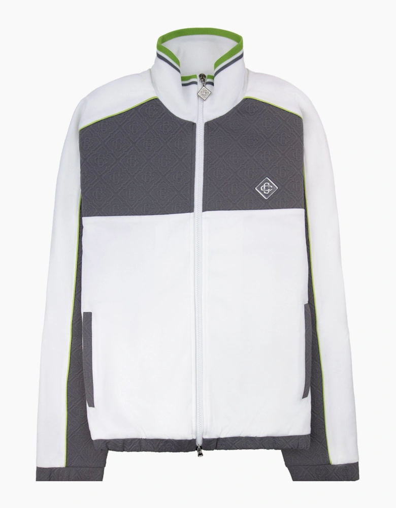 Casablanca Tennis Jacquard Track Jacket Grey/White