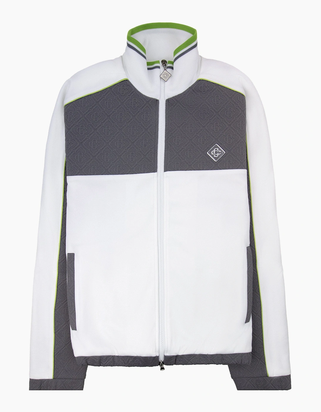 Casablanca Tennis Jacquard Track Jacket Grey/White