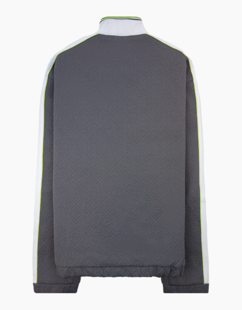 Casablanca Tennis Jacquard Track Jacket Grey/White