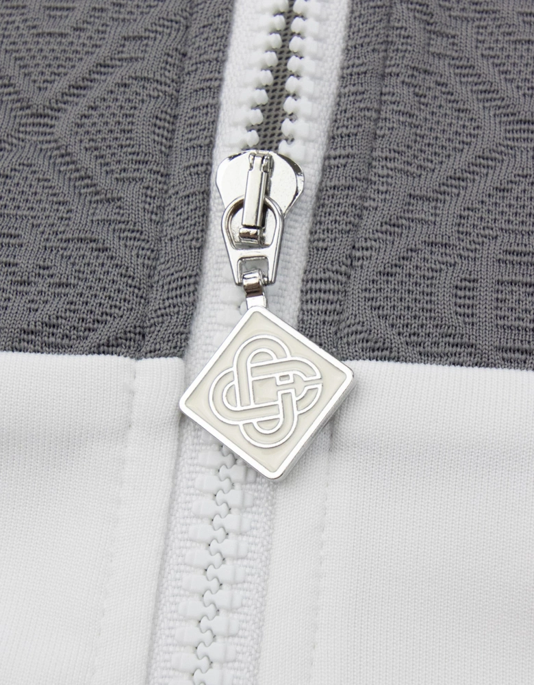 Casablanca Tennis Jacquard Track Jacket Grey/White