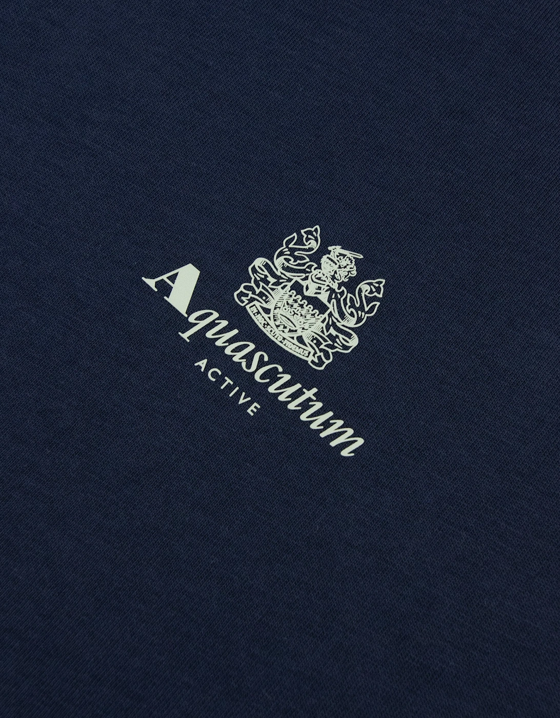Aquascutum Active Small Logo T Shirt Navy/Salvia
