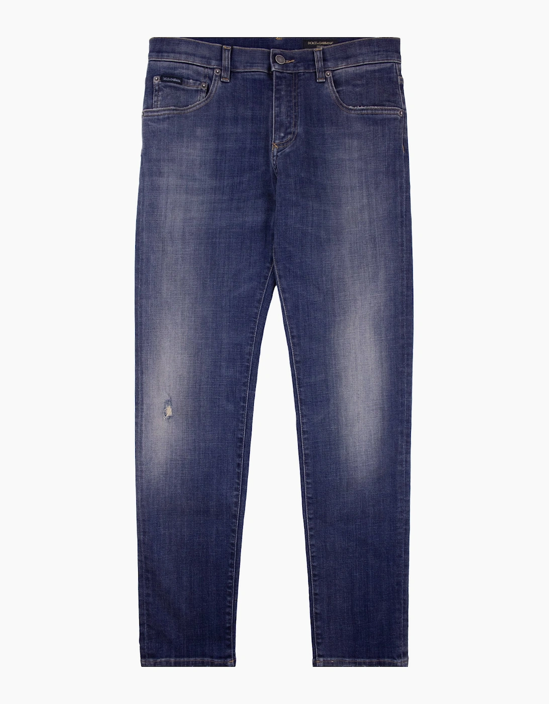 Dolce & Gabbana Slim Fit Stretch Denim Jean Dark Blue