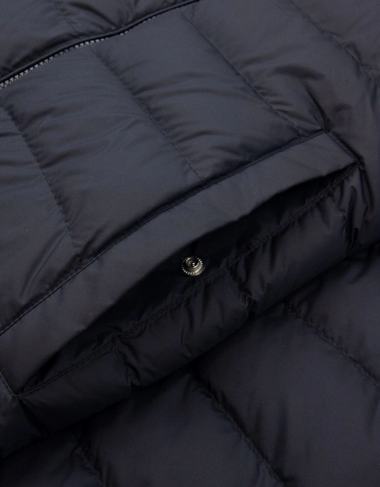 Moncler Vermeille Hooded Short Down Jacket NAVY 779