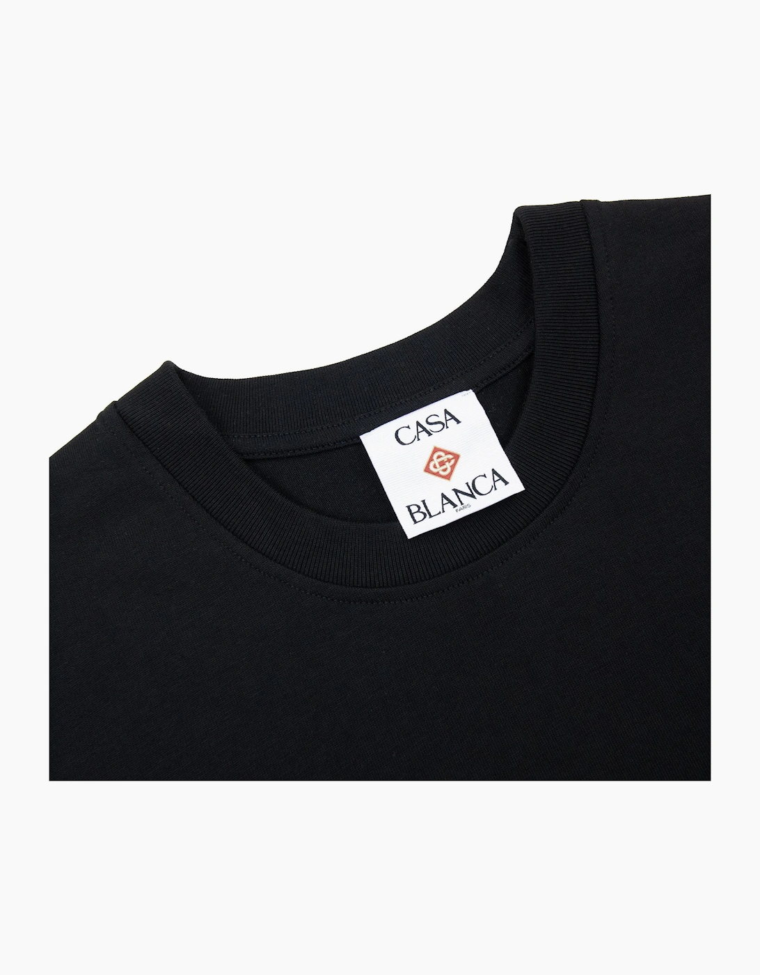 Casablanca Hotel Emblem Short Sleeve T-Shirt Black