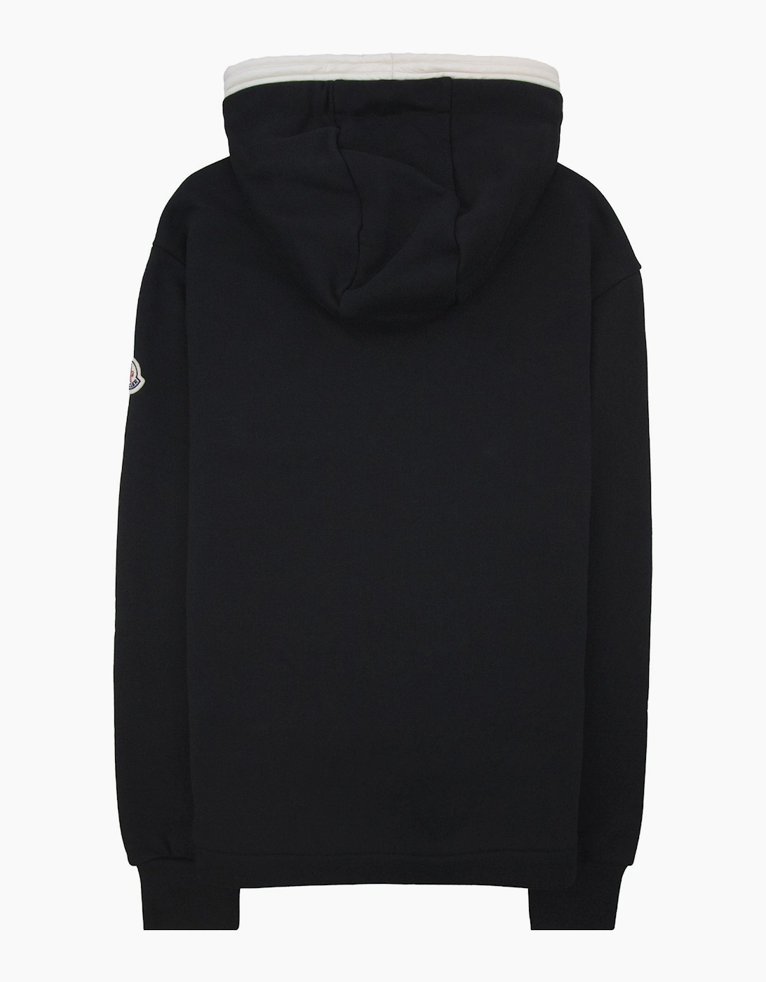 Moncler Embroidered Zip Up Hooded Jacket BLACK 999