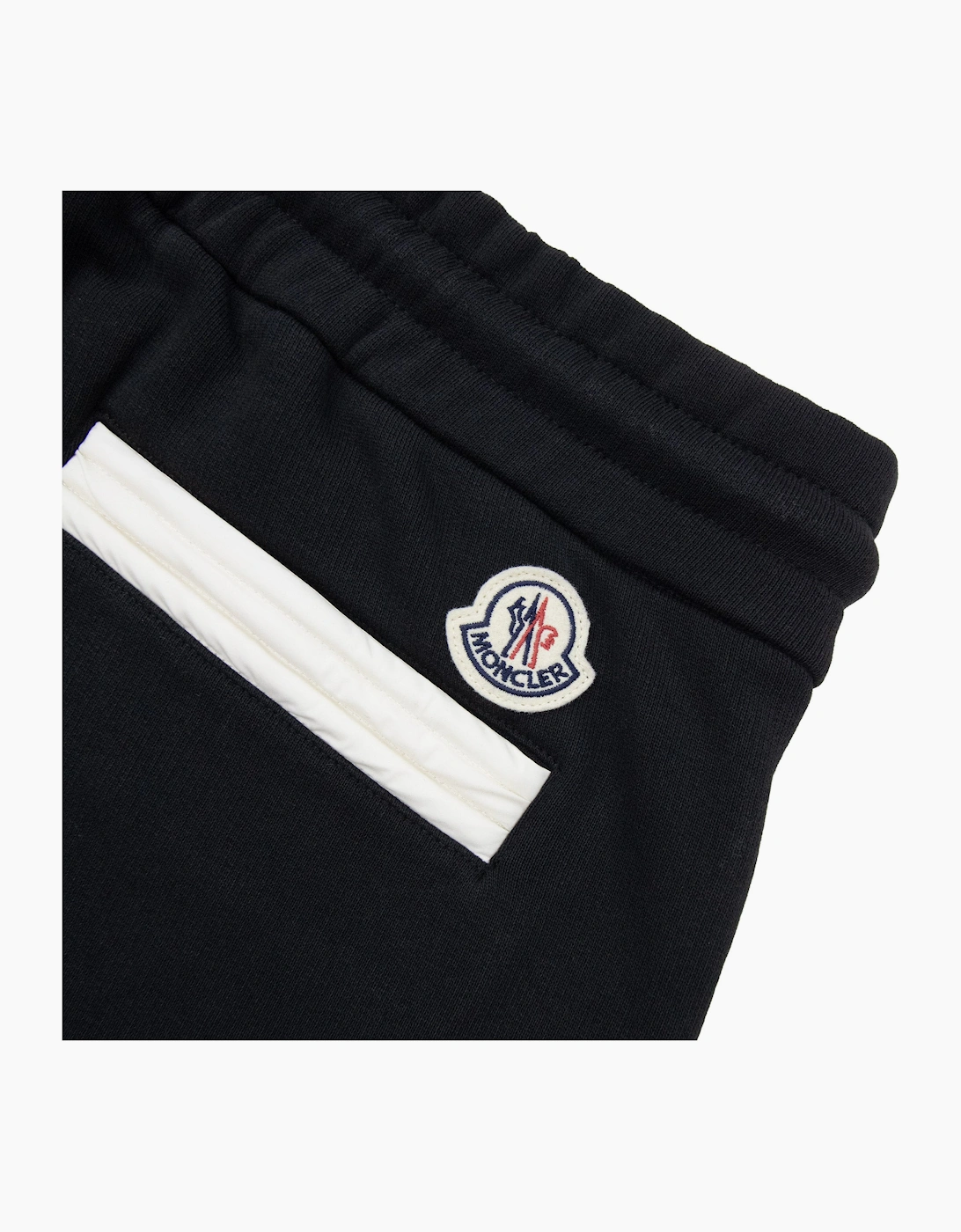 Moncler Patch Logo Sweat Bottoms Black 999