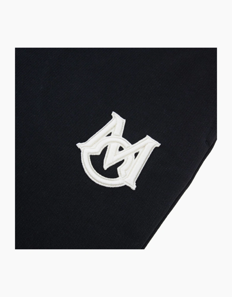 Moncler Patch Logo Sweat Bottoms Black 999