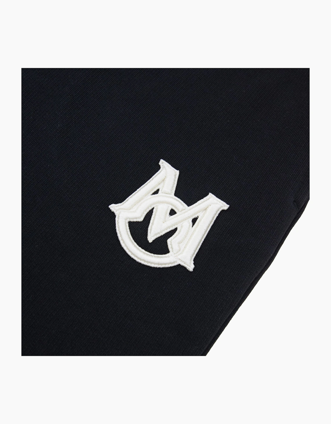 Moncler Patch Logo Sweat Bottoms Black 999