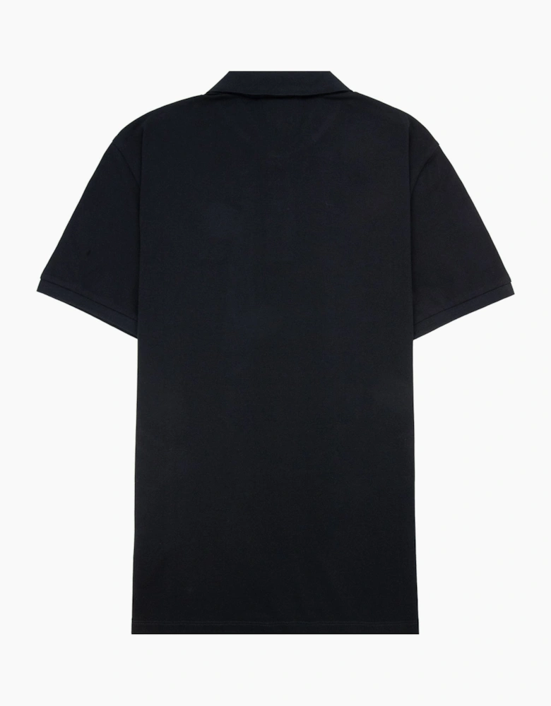 Cp Company Stretch Piquet Short Sleeve Polo Black 999