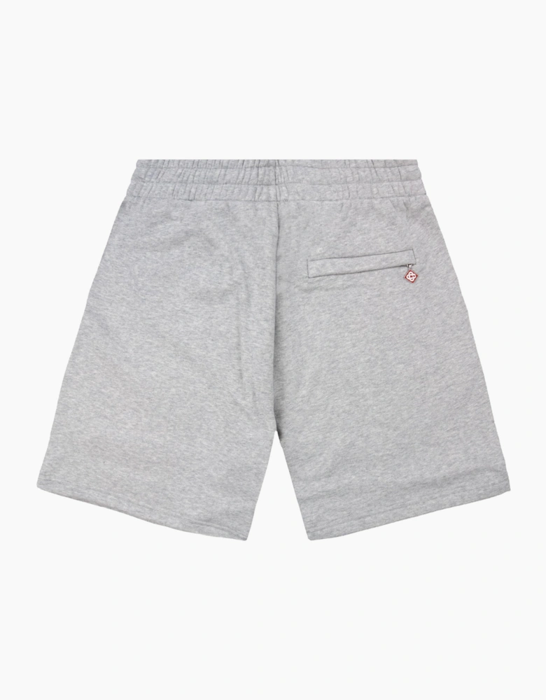 Casablanca Cashmere Blend Sweat Shorts Grey Marle