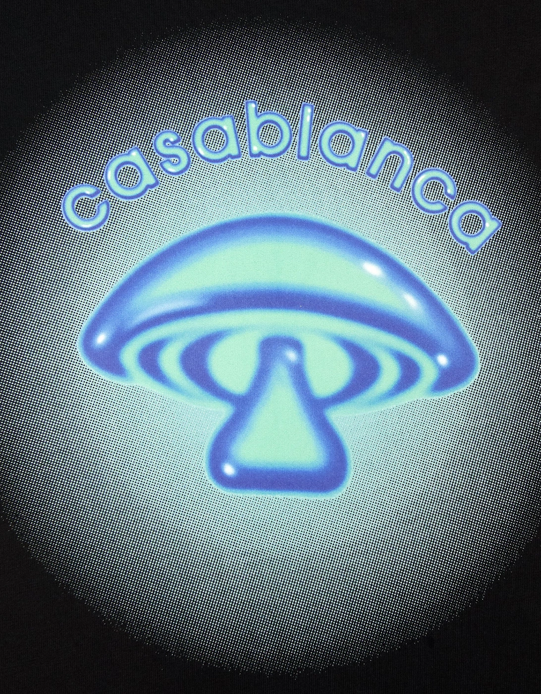 Casablanca Airbrush Mushroom Logo T-Shirt Black