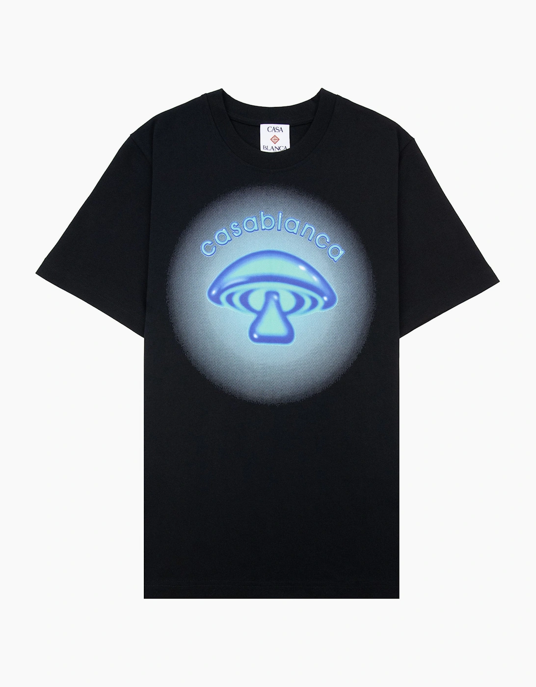 Casablanca Men's Casablanca Airbrush Mushroom Logo T-Shirt Black
