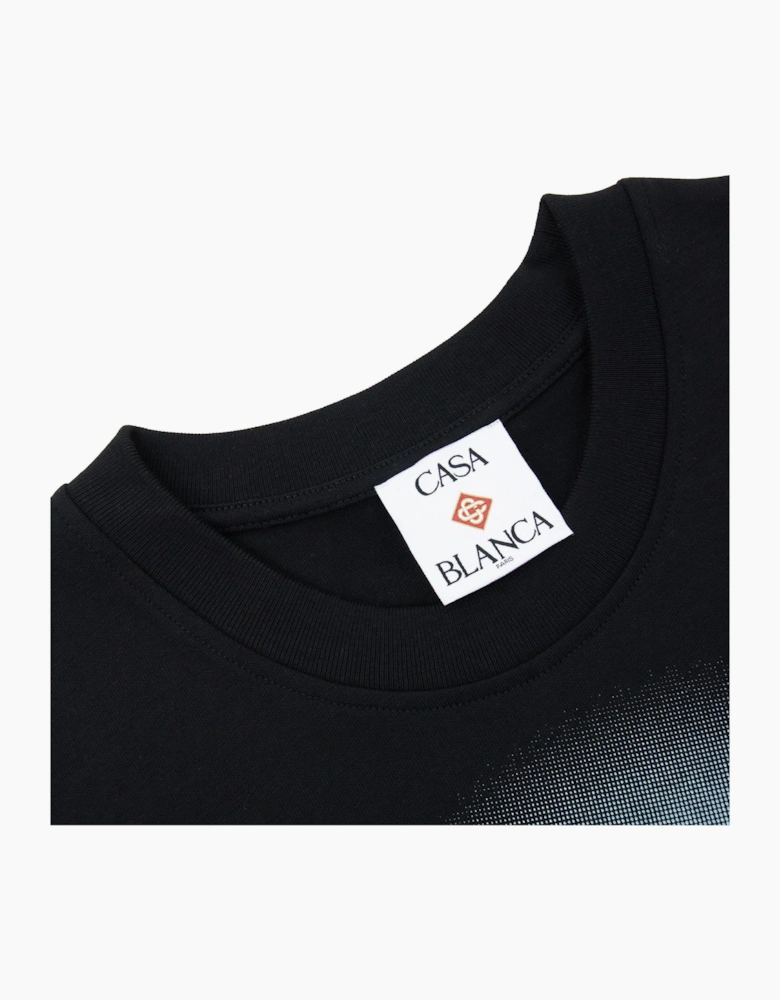 Casablanca Airbrush Mushroom Logo T-Shirt Black