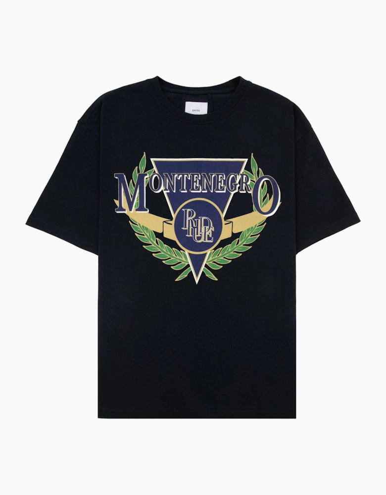 Rhude Montenegro Regatta Tee Vintage Black