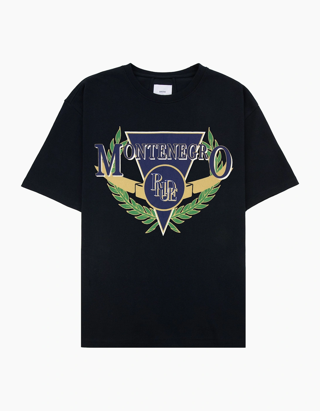 Rhude Montenegro Regatta Tee Vintage Black