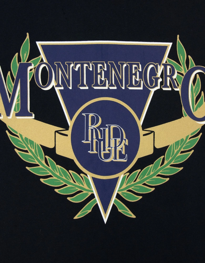 Rhude Montenegro Regatta Tee Vintage Black
