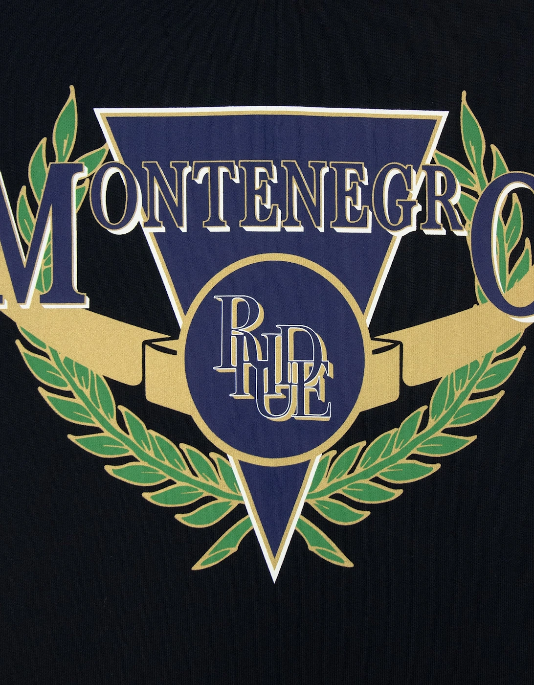 Rhude Montenegro Regatta Tee Vintage Black