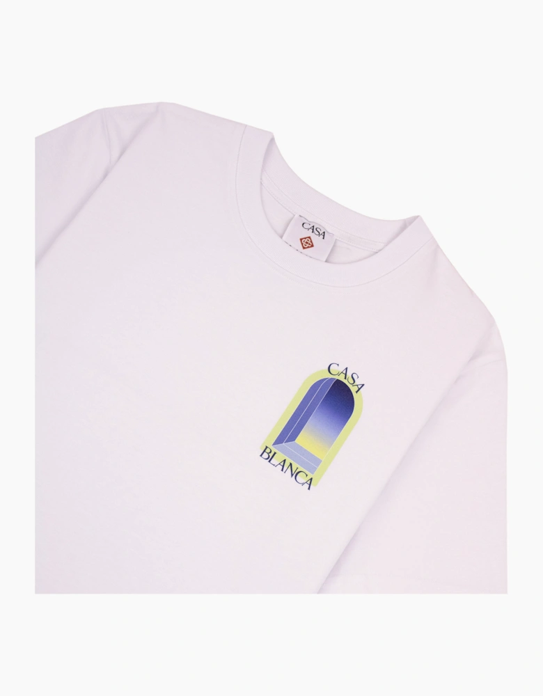 Casablanca Arches Classic Short Sleeve T-Shirt White/Lime