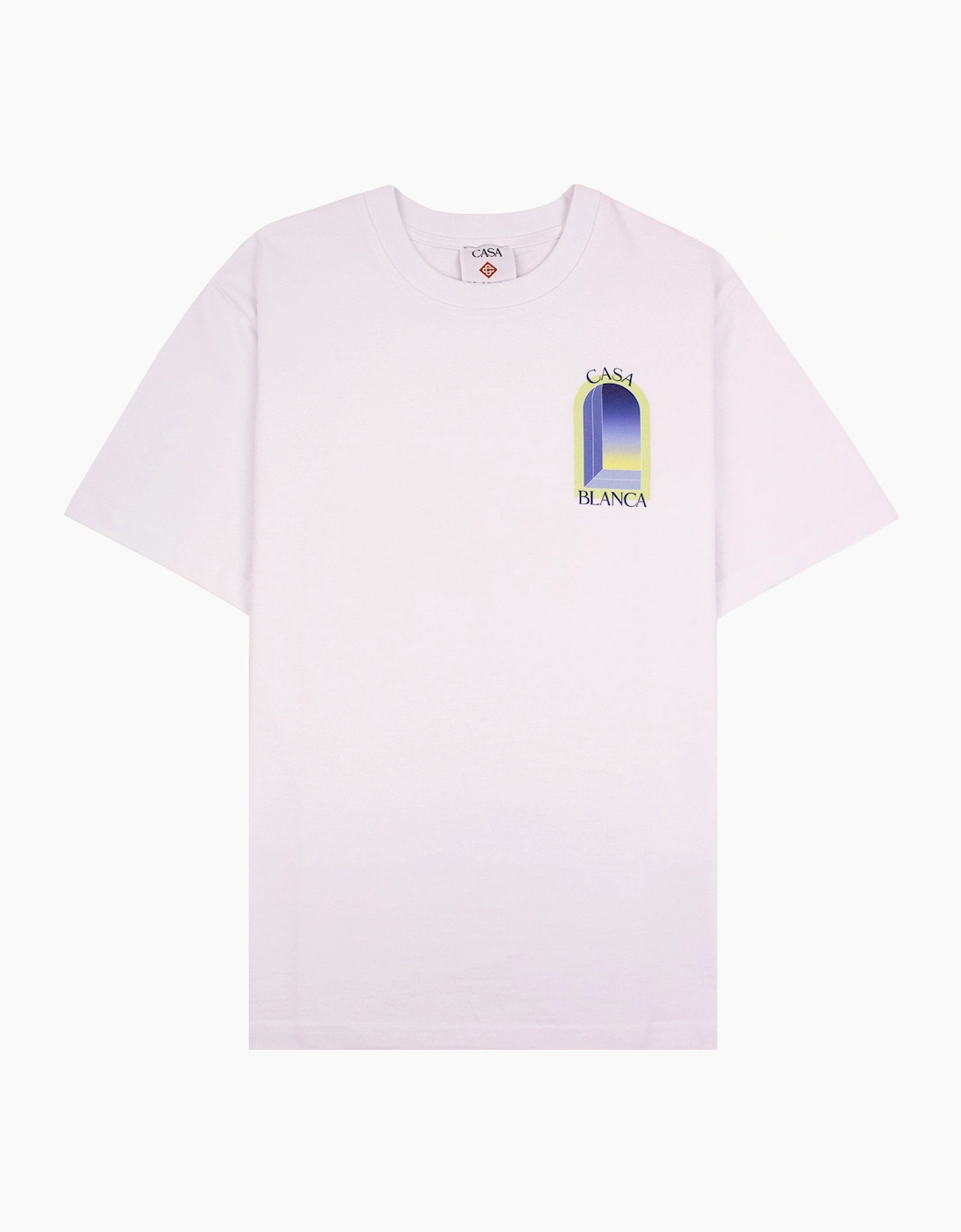 Casablanca Arches Classic Short Sleeve T-Shirt White/Lime