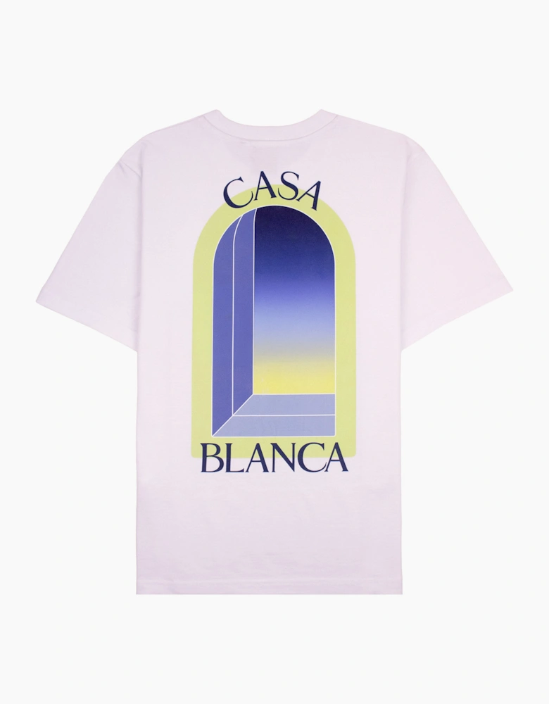 Casablanca Arches Classic Short Sleeve T-Shirt White/Lime