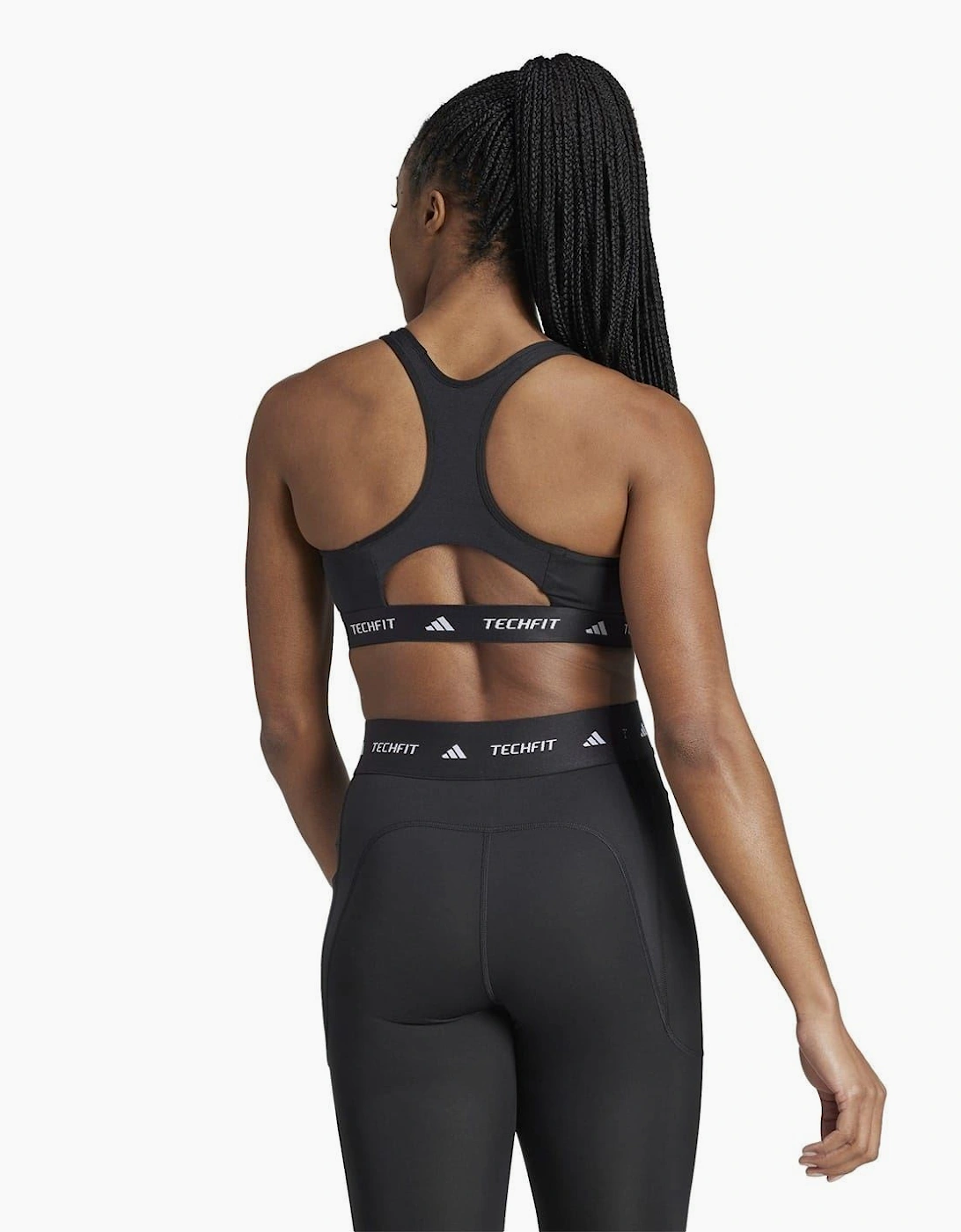 Crew Neck Compression Fit Cropped Bra