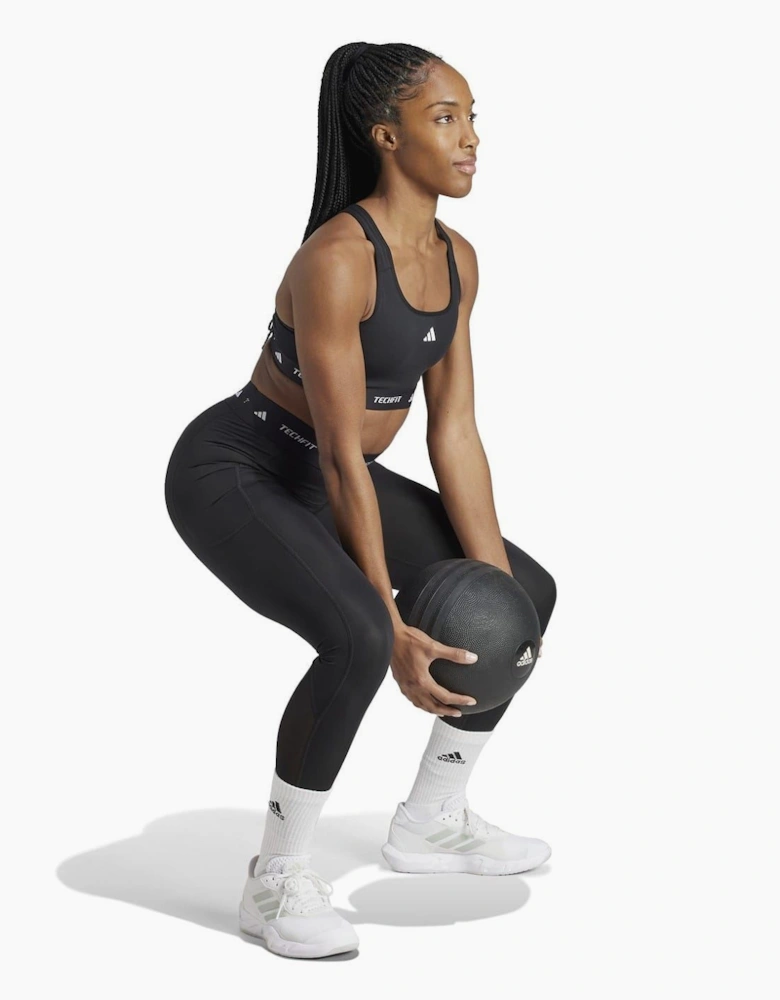 Crew Neck Compression Fit Cropped Bra