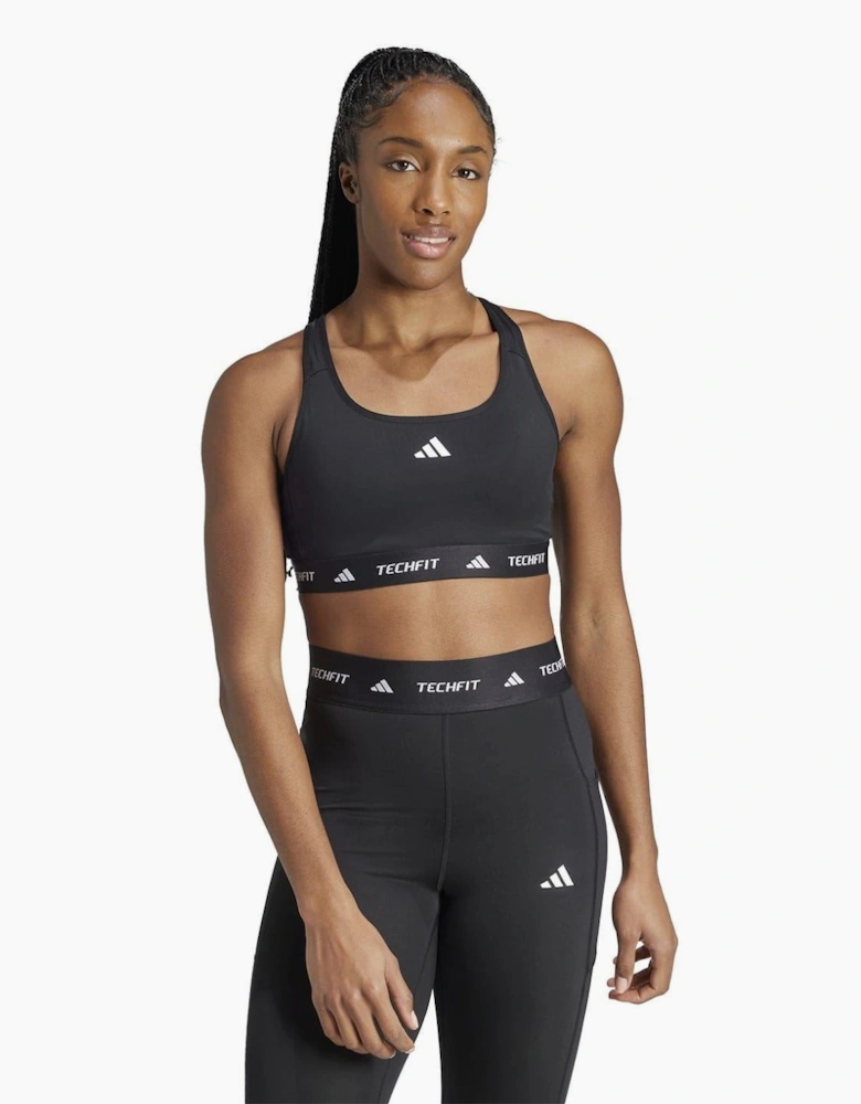 Crew Neck Compression Fit Cropped Bra