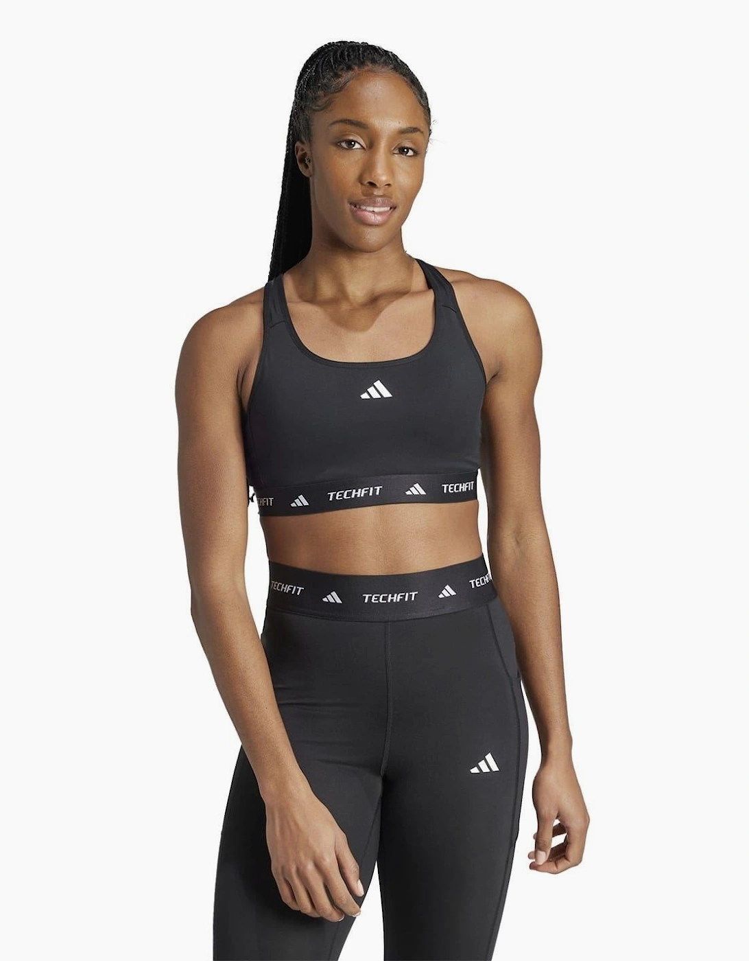 Crew Neck Compression Fit Cropped Bra
