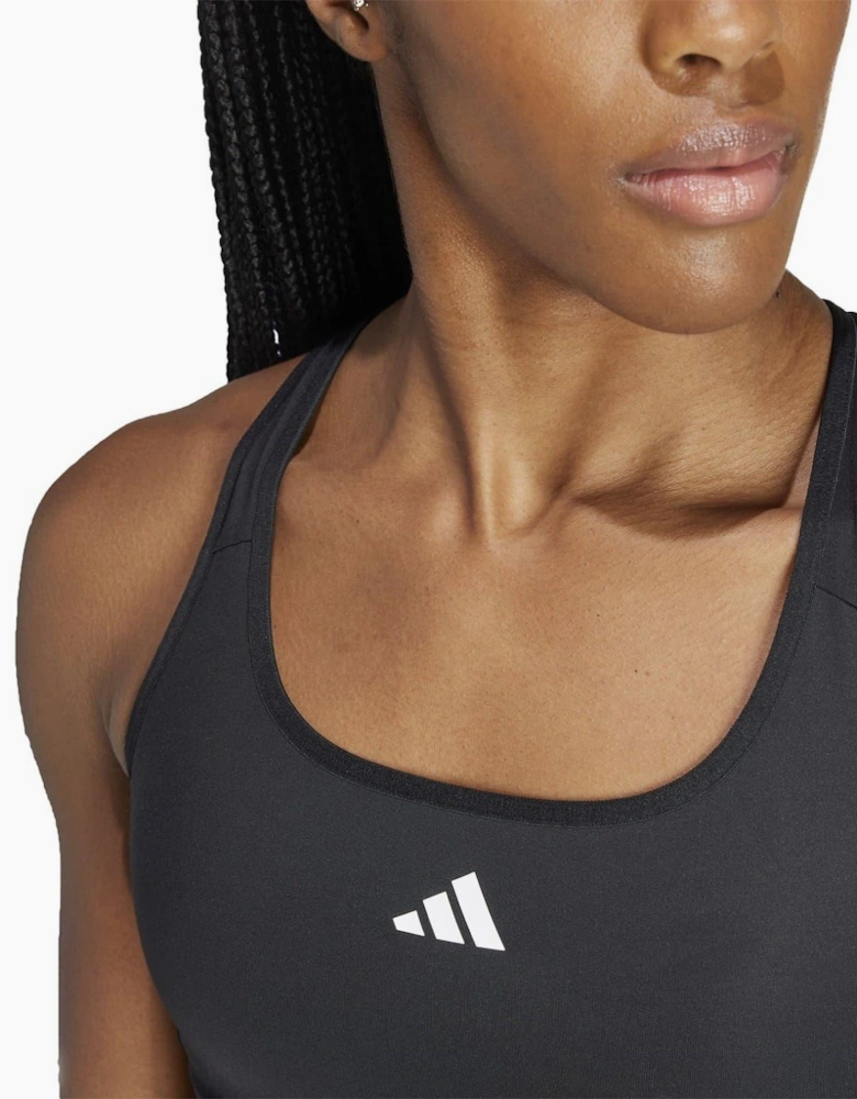 Crew Neck Compression Fit Cropped Bra