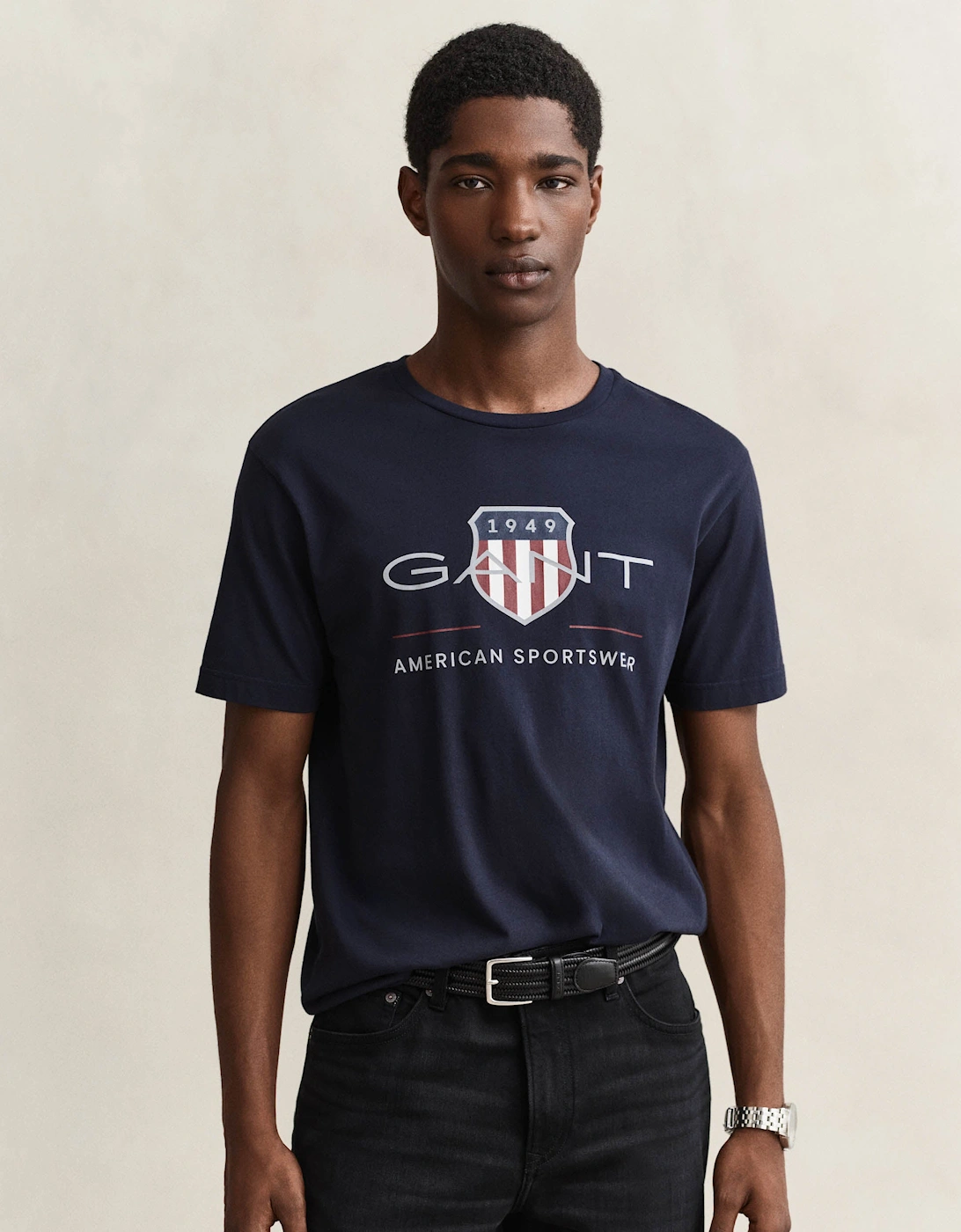 Gant Men's GANT Mens Archive Shield T-Shirt - 433 Evening Blue - Navy
