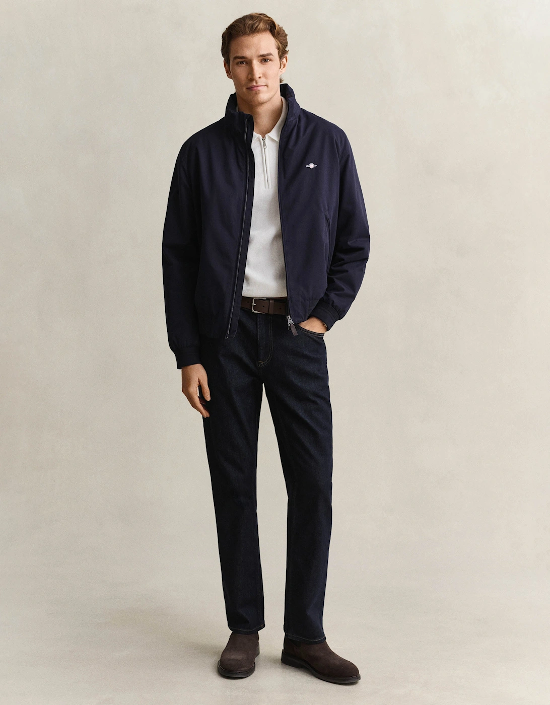 GANT Mens Classic Regular Fit Jeans - 960 Dark Blue