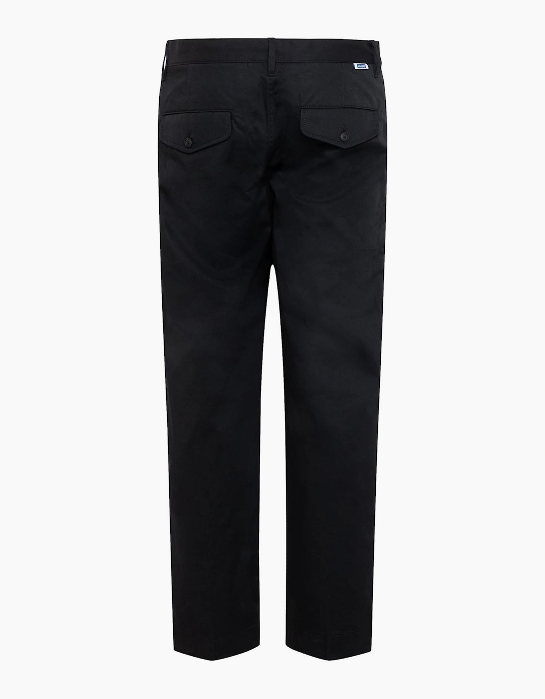 Boss Hugo Boss Men's Solid Patterned Regular Fit Five Pocket Chinos - Black