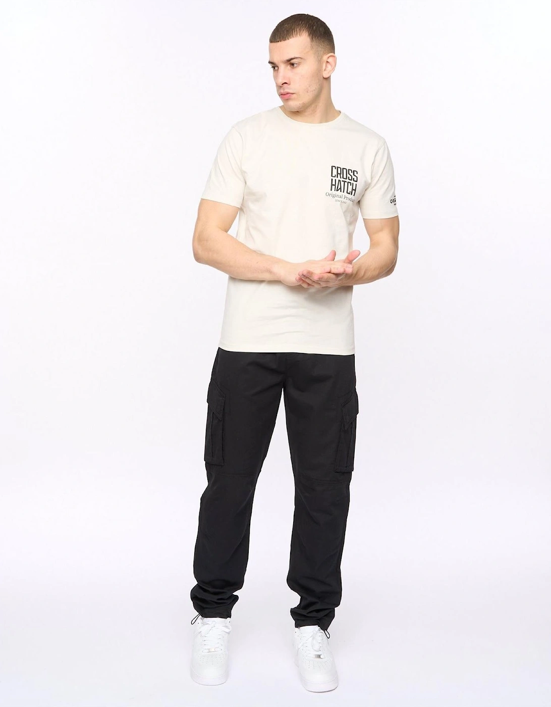 Sidemoore Regular Fit Solid Patterned Combat Cargo Pants