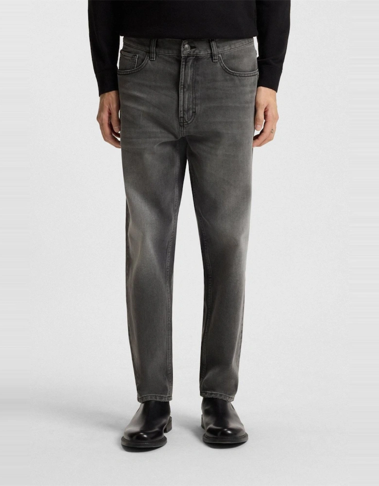 Tapered Fit Five Pocket Jeans