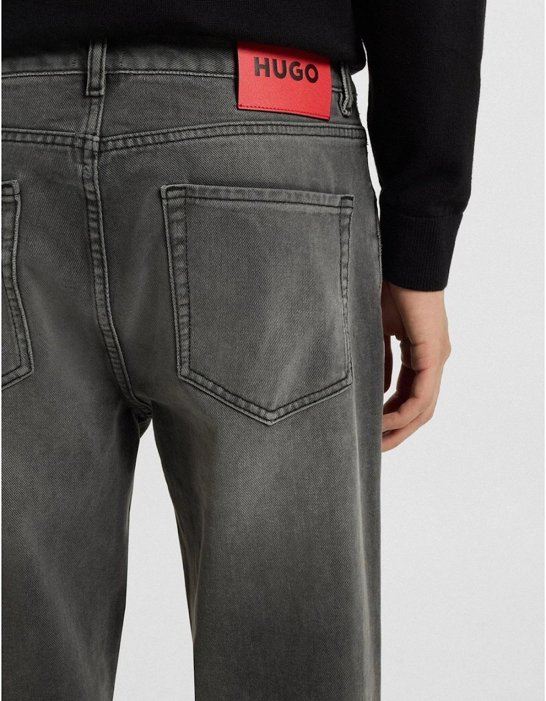 Tapered Fit Five Pocket Jeans