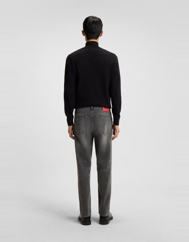 Tapered Fit Five Pocket Jeans