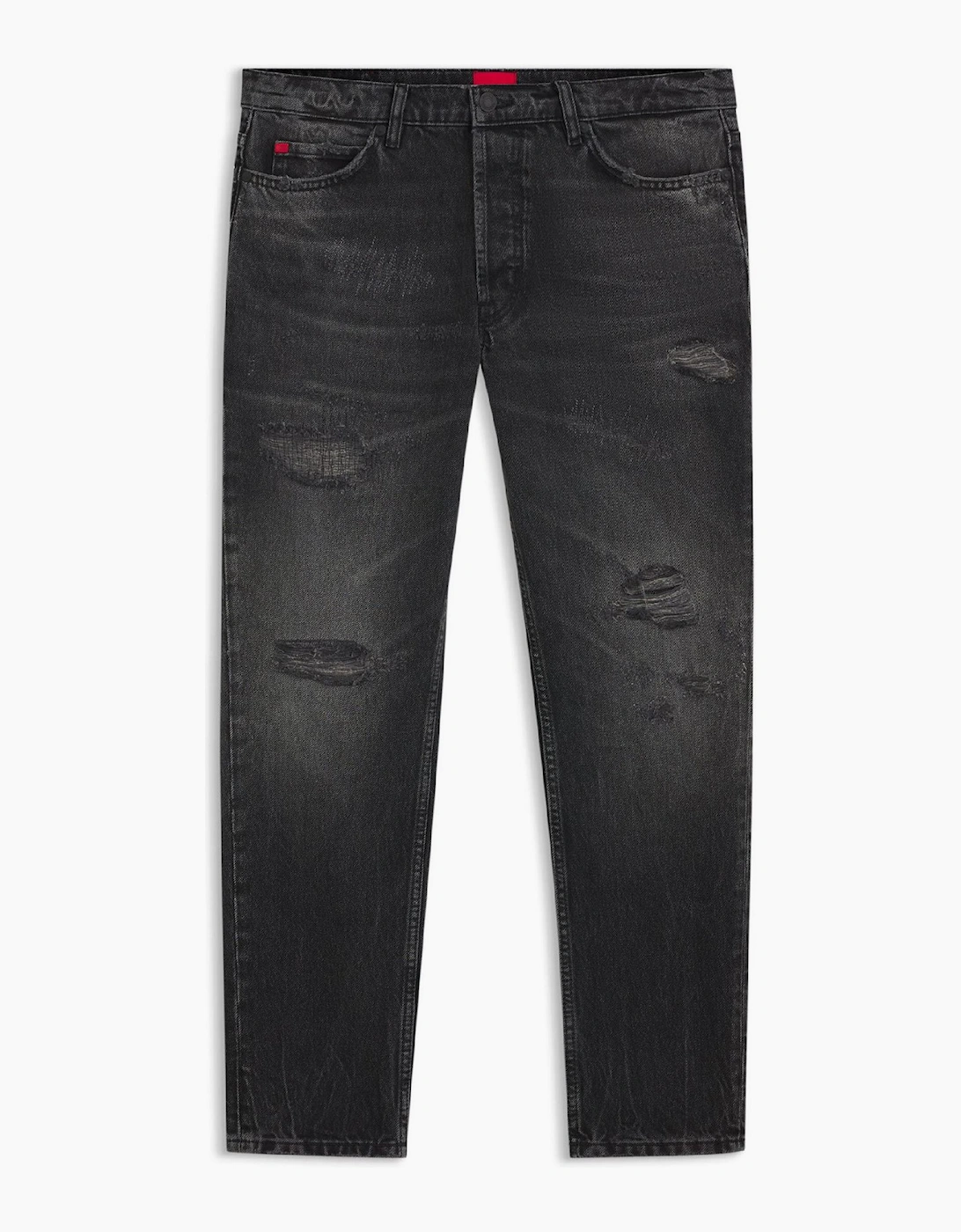 Distressed Tapered Fit Jeans