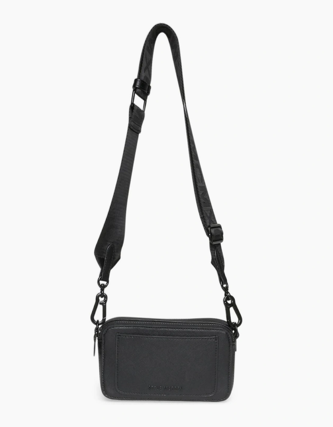 Steve Madden Women's Black Brisa Cross Body Bag With Embossed Logo - Size One Size